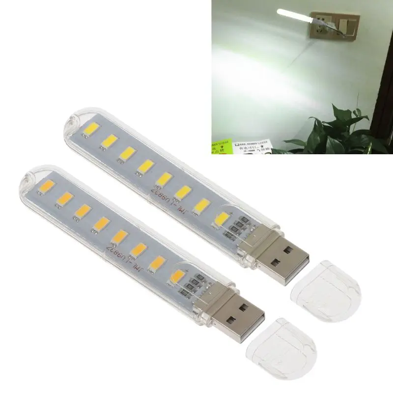 Portable LED Lights USB Night Light Room Decor Mini Table Desk Lamp Flashlight Reading Lighting for Laptop Computer