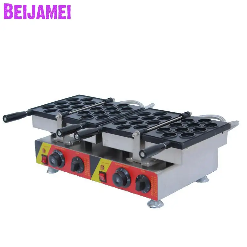 

BEIJAMEI Commercial 2 Plates Walnut Waffle Maker Walnut Shape Waffle Machine Electric Walnut Cake Making Machine