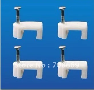 

100pcs 4/5/6/7/8/9/10/12MM Diameter Plastic Flat Cable Nail Clips