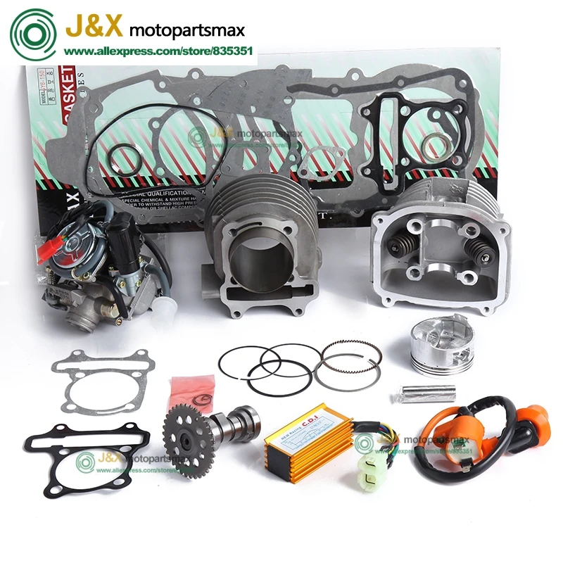 GY6 125cc 150cc Upgrade To GY6 180cc Add Power At Least 30% Racing Camshaft CDI Muffler Performance Exhaust ,Oil Pump And Gear