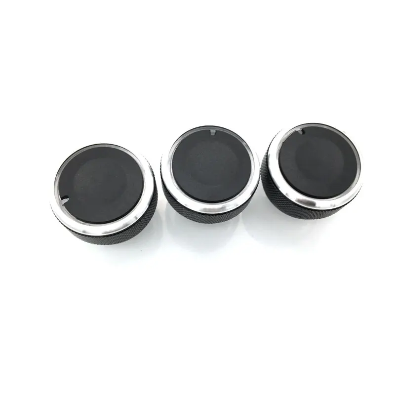 3pcs/set Aluminum Alloy Air Conditioning Knob AC Knob Heat Control Switch Button For Mazda 2 Mazda 3 Mazda 5 Mazda 6 Axela