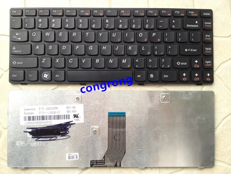 Сменная английская клавиатура для ноутбука Lenovo G400 g410 G480 G485 Z380 Z480 Z485 G410 G490 G400 G405 G410