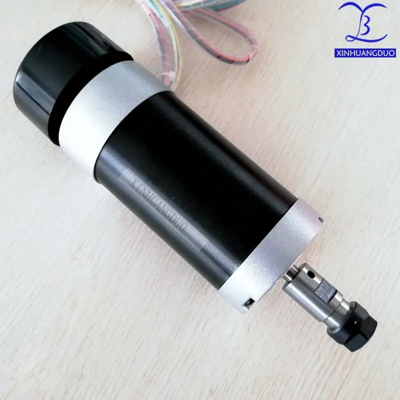 

500W Brushless Motor ER11 or ER16 Chuck DC 0-48V CNC Engraving Milling Air Cooled Spindle Motor Engraving With fan