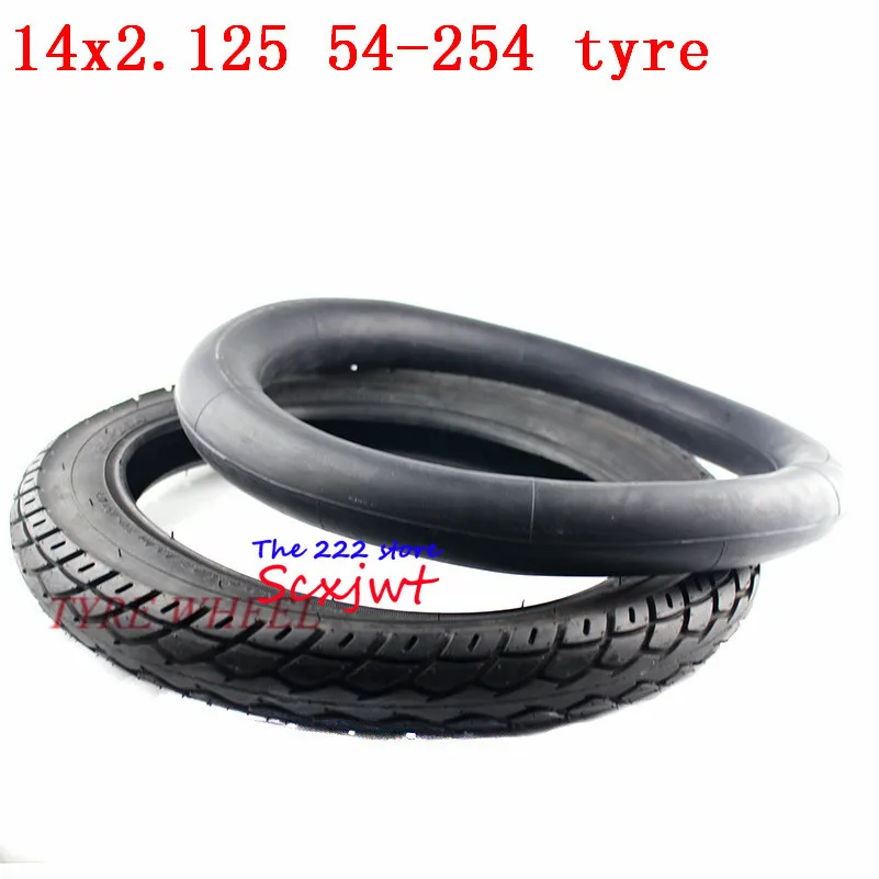 14 inch  X 2.125  54-254 tyre inner tube fits Many Gas Electric Scooters e-Bike *2.125 tire x2.125  Inflation wheel Tire