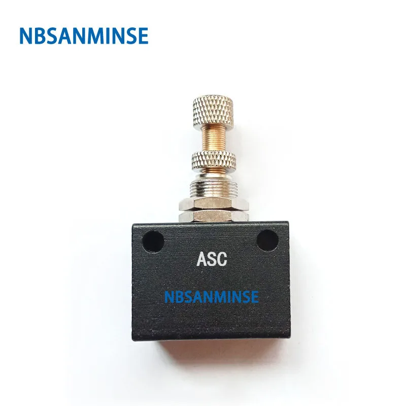 

NBSANMINSE ASC G1/8 1/4 3/8 1/2 Precision Flow Control Valve Pneumatic Air Valve Flow Adjusting Normal Temperature