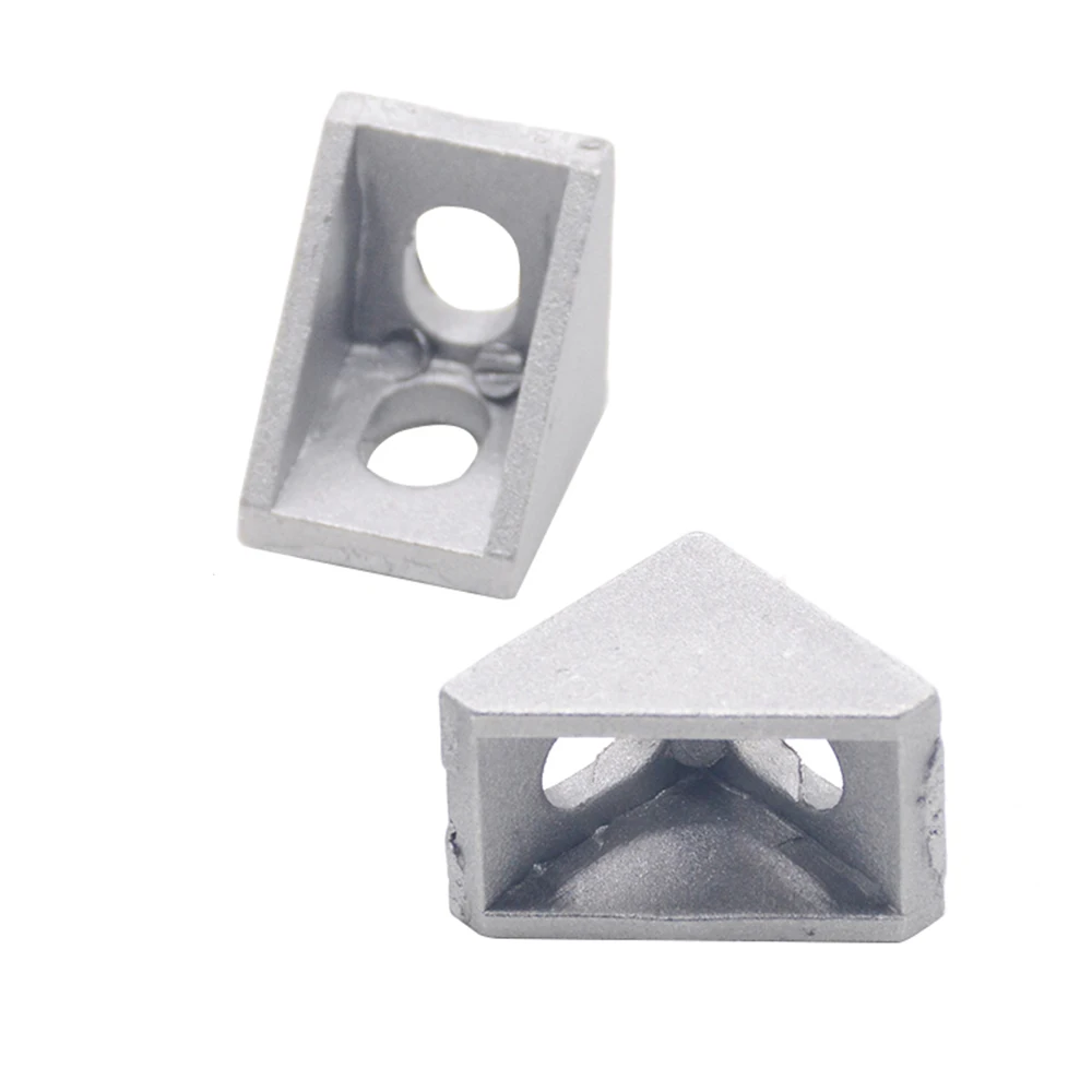 10PCS 2020 Corner Fitting Angle Aluminum 20 x 20 x 17mm L Connector Bracket for 2020 Industrial Aluminum Profile