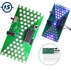 DIY Electronic Kit LED Lamps Double Layer PCB Board 5V Hourglass Component Welding Soldering Project Practice Suite