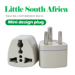 250V/5A 1PC Universal UK/US/EU/AU to Small South African 3pin Travel Plug India South Africa Converter Adapter plug Adaptor