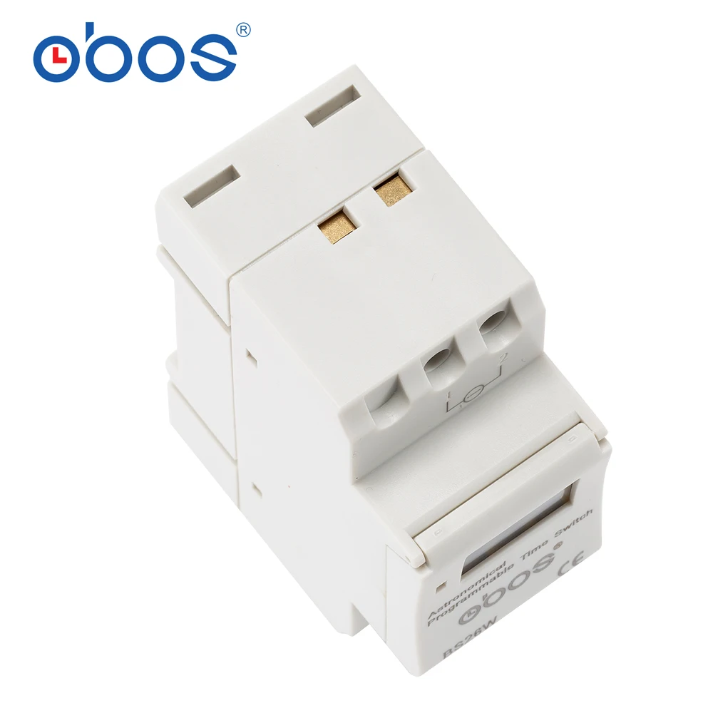 مفتاح الوقت الفلكي القابل للبرمجة ، BS26W AC220V ، مؤقت رقمي قابل للبرمجة ، 16 أ ، جهد قابل للاختيار ، AC110V DC12V DC24V