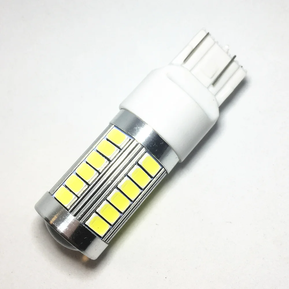 1PCS T20 7440 W21W WY21W led White Auto Reverse Lamps Car Yellow 33 smd 5730 5630 LED Amber Turn Signal Bulb Red Brake light 12V