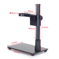 HAYEAR Portable Aluminum Alloy Arm USB Microscope Stand Holder Bracket Mini Foothold Table Frame For Microscope Repair Soldering