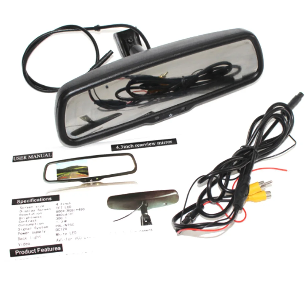 Interior Rear View Mirror Monitor For VW Golf MK4 MK5 MK6 Jetta Passat B5 B6 Polo Tiguan Bora anti-glare upgrade