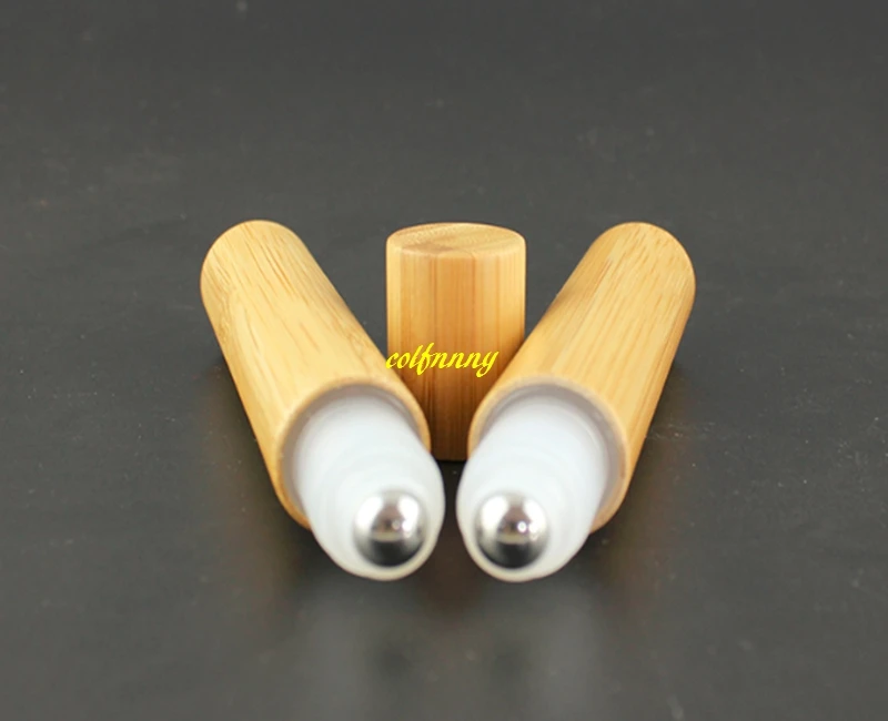 

20pcs/lot 15ML Bamboo Roll On Bottle Empty Essential Oil Bottle Cosmetic Lotion Liquid Perfume Oil Refillable Sample Container