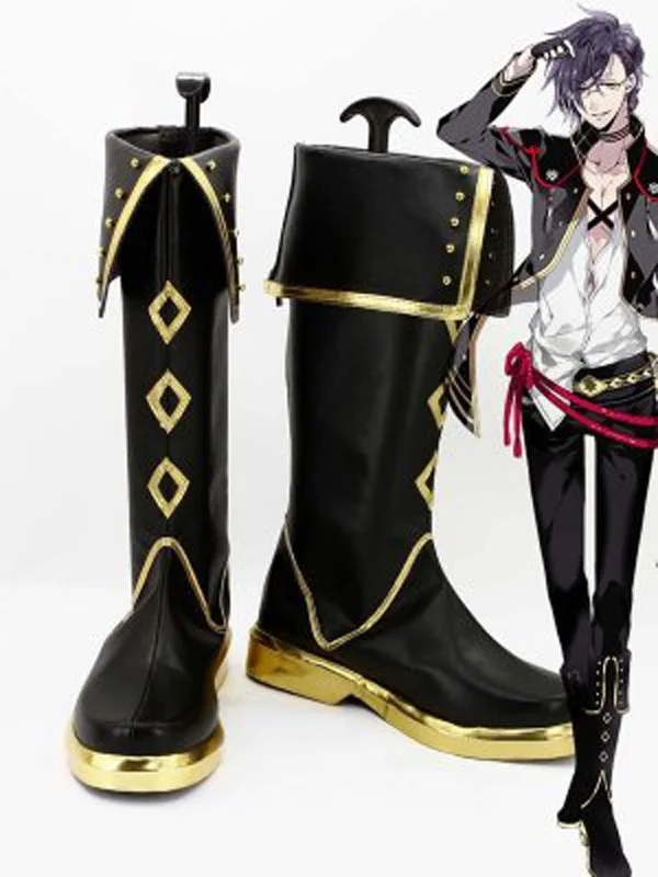 

Touken Ranbu Online Tachi Akashi Kuniyuki Game Cosplay Boots Men Cosplay Costume Party Shoes Custom Made Boots