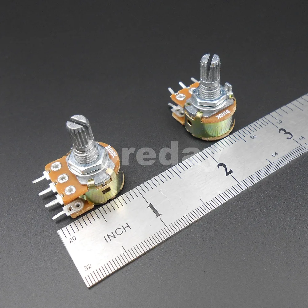 1000PCS WH148 B 1K 2K 5K 10K 20K 50K 100K 500K ohm Double Linear Taper Rotary Potentiometer Panel pot 6 Pins Duplex *FD693-700