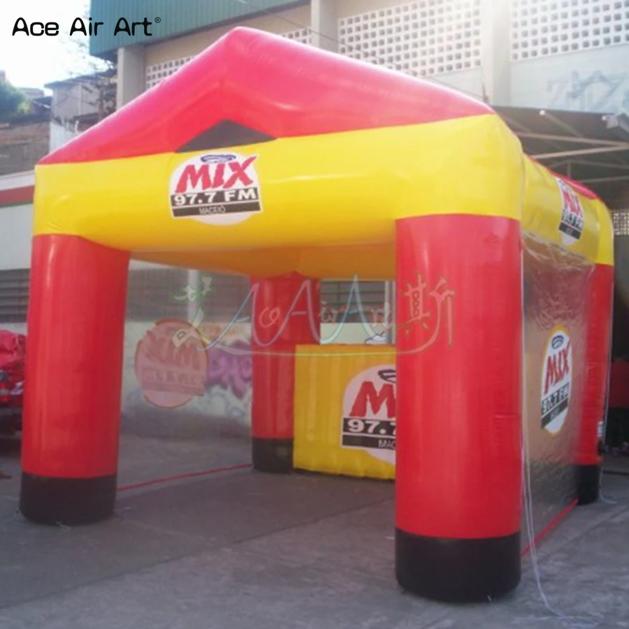 Stands Inflatable Concession Booth Food and Drink Shop Tent with Bar Table for Selling