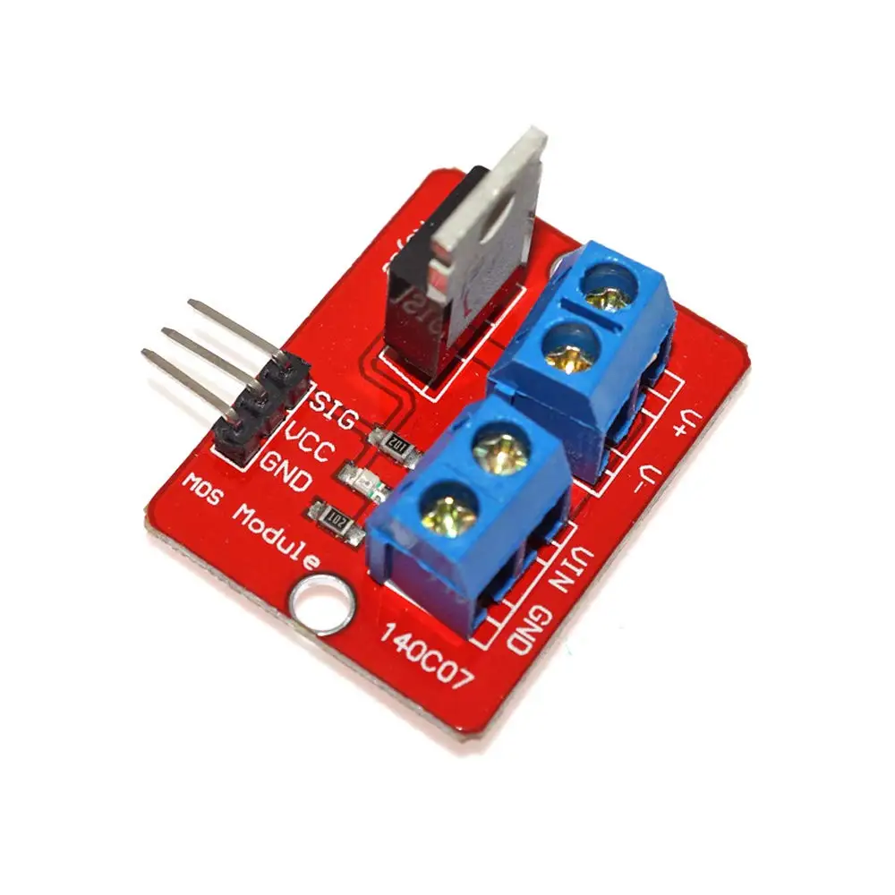 Irf520 mosfet nmos módulo de interruptor de carga de driver