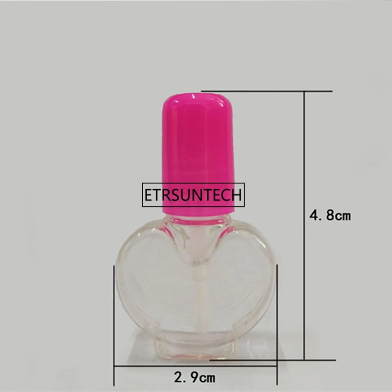 500pcs 6-7ML Nail Polish Bottle with Brush Refillable Empty Cosmetic Containor Transparent plastic bottle F2361