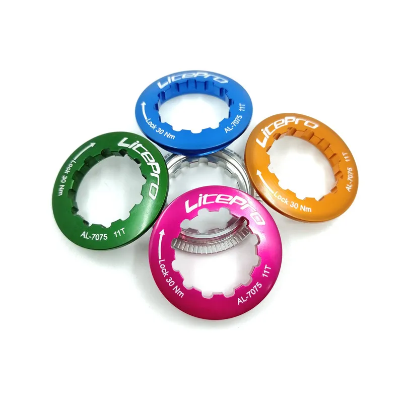 LITEPRO Cassette Freewheel Lock Caps 11T Flywheel Cover Aluminum Alloy 7075 Mountain Bike Road Folding Bicycle Freewheel Part