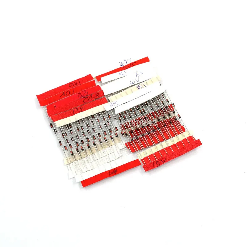 140PCS=14Values*10PCS 1/2W 0.5W Zener Diode Kit 3.3-30V Assorted Assortment Set New electronic diy kit