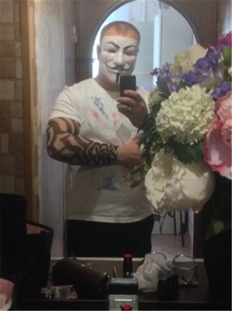 Party Masks V for Vendetta Mask Anonymous Guy Fawkes Fancy Dress Adult Costume Accessory Party Cosplay Masks
