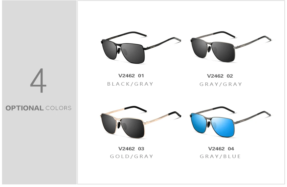 VEITHDIA Marke männer Vintage Sport Sonnenbrille Polarisierte UV400 Objektiv Brillen Zubehör Männlich Outdoor Sonnenbrille Für Frauen V2462 – Detail 6