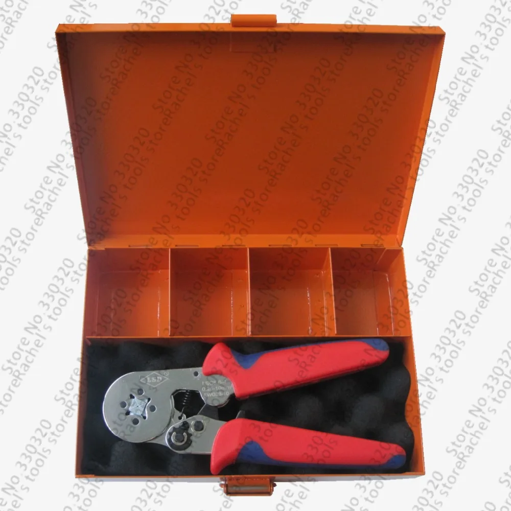 

Hand terminal crimping tool sets/kits with crimper for cable bootlace ferrules metal box