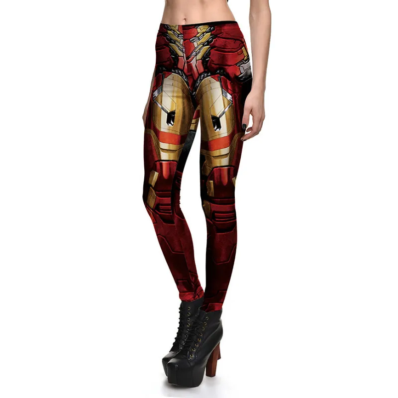 [Você é o meu segredo] leggings de máquinas feminino armadura digital impressão cosplay leggings de fitness fino