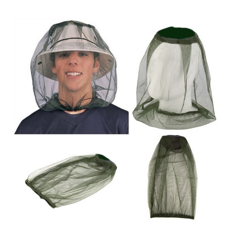 

Anti Mosquito Bug Bee Insect Mesh Hat Head Face Protect Net Cover Travel Camping Protector Camping Equipment Outdoor Survival