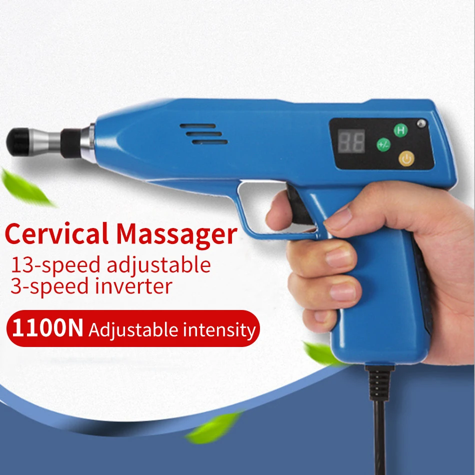 SUN-021 Adjustable Chiropractic Adjusting Instrument Intensity Therapy Electric Correction Gun Activator Cervical Massager