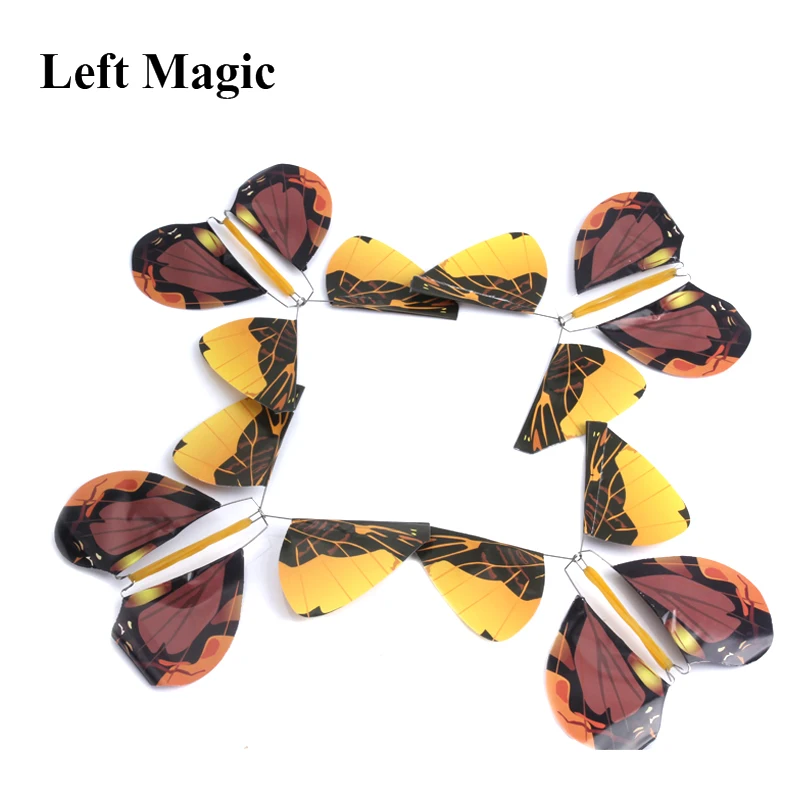 5pcs Magic Toys Hand Transformation Fly Butterfly magic tricks Novelty Surprise Prank Joke Mystical Fun Classic Toys gadgets Gag