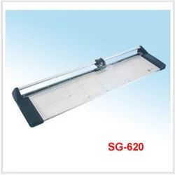 Portable 24 Inches 620MM Manual Rotary Professional Paper PVC Cutter Trimmer SG-620 Roller Paper Trimmer 8 Sheets