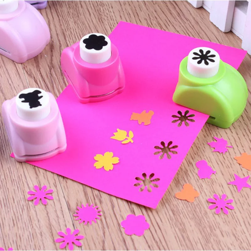 1 PCS Kid Child Mini Printing Paper Hand Shaper Scrapbook Tags Cards Craft DIY Punch Cutter Tools 8 Styles HOT