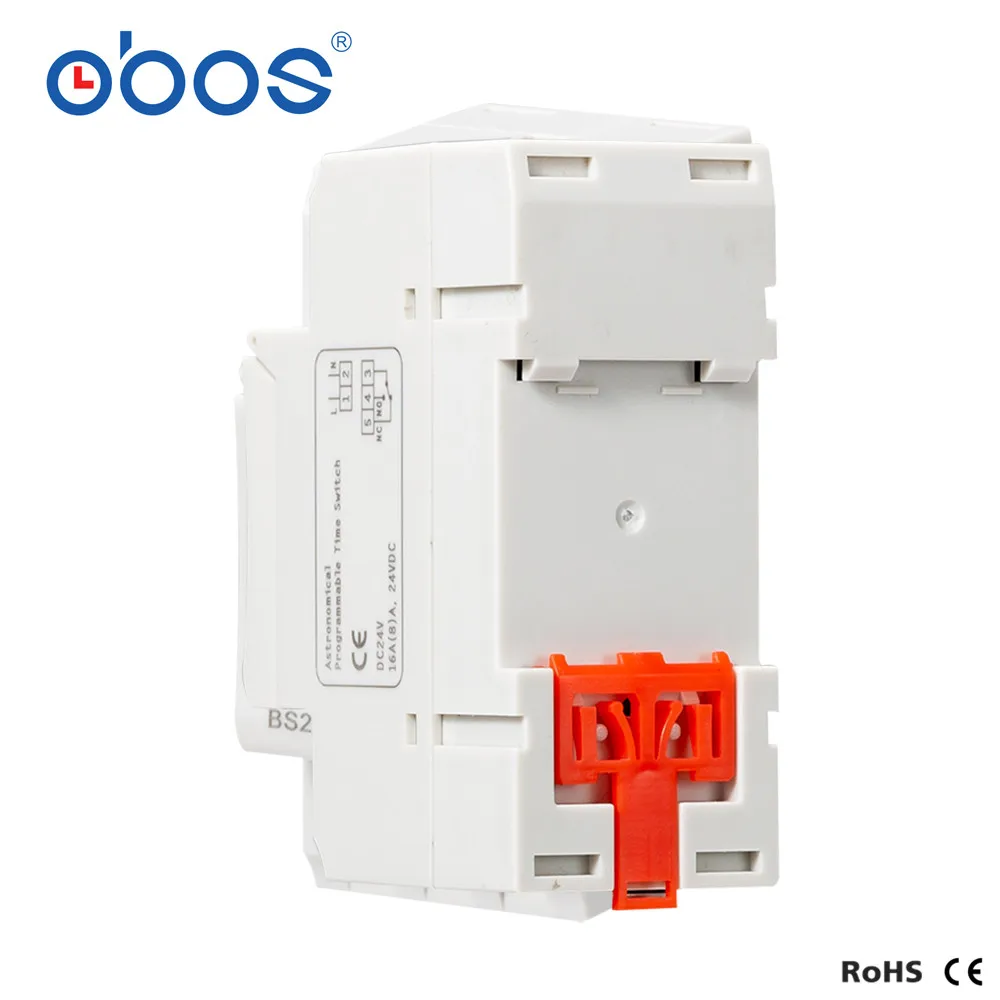 مفتاح الوقت الفلكي القابل للبرمجة ، BS26W AC220V ، مؤقت رقمي قابل للبرمجة ، 16 أ ، جهد قابل للاختيار ، AC110V DC12V DC24V