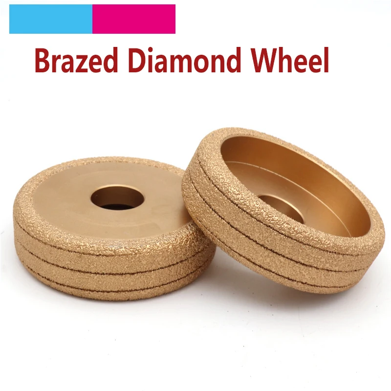 

1pcs Grit 35 Vacuum Brazed Diamond Grinding Wheel Semi-circular Straight Edge Round for Stone Jade Abrasive Tools