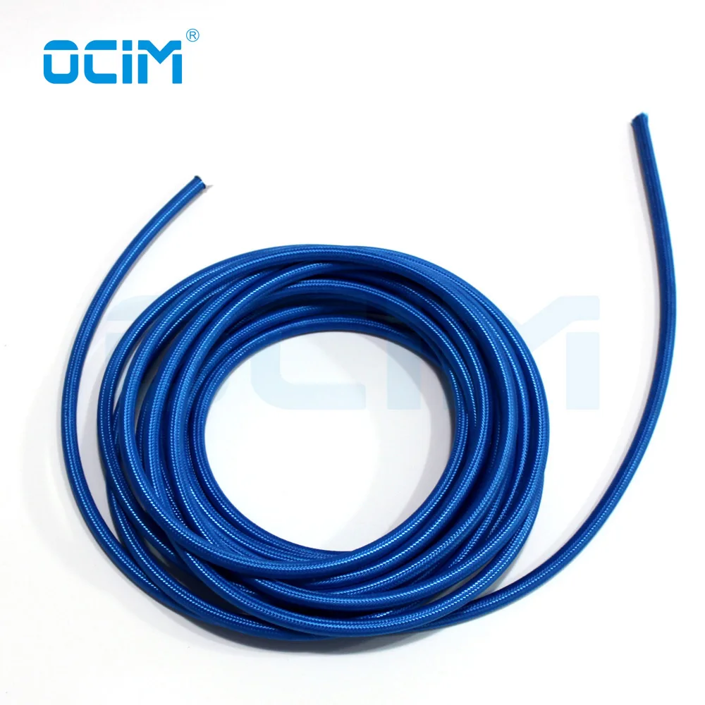 4M Selang Gas dan Selang Air ∅ 5*8 Mm Dikepang Hitam Biru Merah untuk TIG Torch