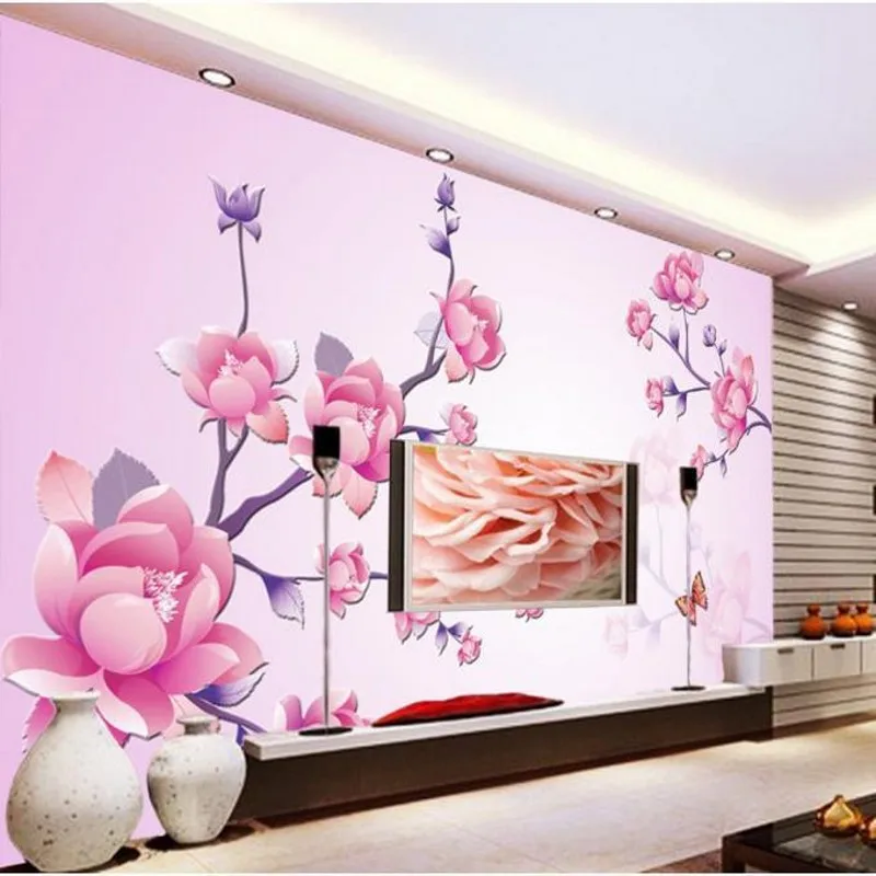 

beibehang Customize size High Quickly HD 3d stereoscopic wallpaper bedroom-wallpaper flower papel de parede photo wall paper