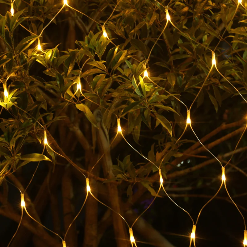 8 Modes 110V/220V Super Bright LED Net Mesh String Light Xmas Lights Garden Wedding Holiday Lighting LED Decoracion