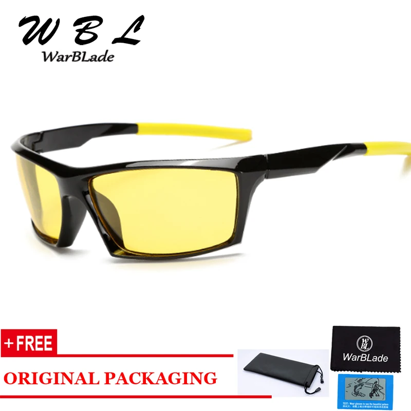 WarBLade High Quality Mens Polarized Night Driving Sunglasses Women Yellow Night Vision Driving Glasses Goggles Reduce Glare