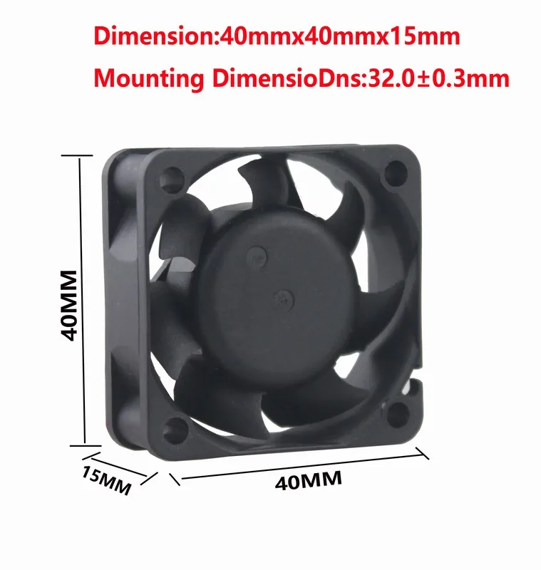 20 Pcs Gdstime DC 12V 40mm Micro Cooling Fan Mini Small Brushless PC Laptop Cooler 4cm 40x40x15mm 4015 1.57 inch High Quality