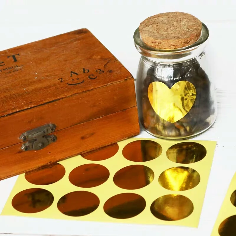 

100 шт. пустая золотая упаковка для торта ручной работы, герметизирующая этикетка, Подарочная наклейка DIY