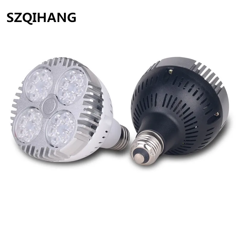 High Full Power Par30 LED Spotlight Light Bulb Warm/Cold White E27 40W Indoor Downlight Lighting AC85-265V LED PAR30 Lamp