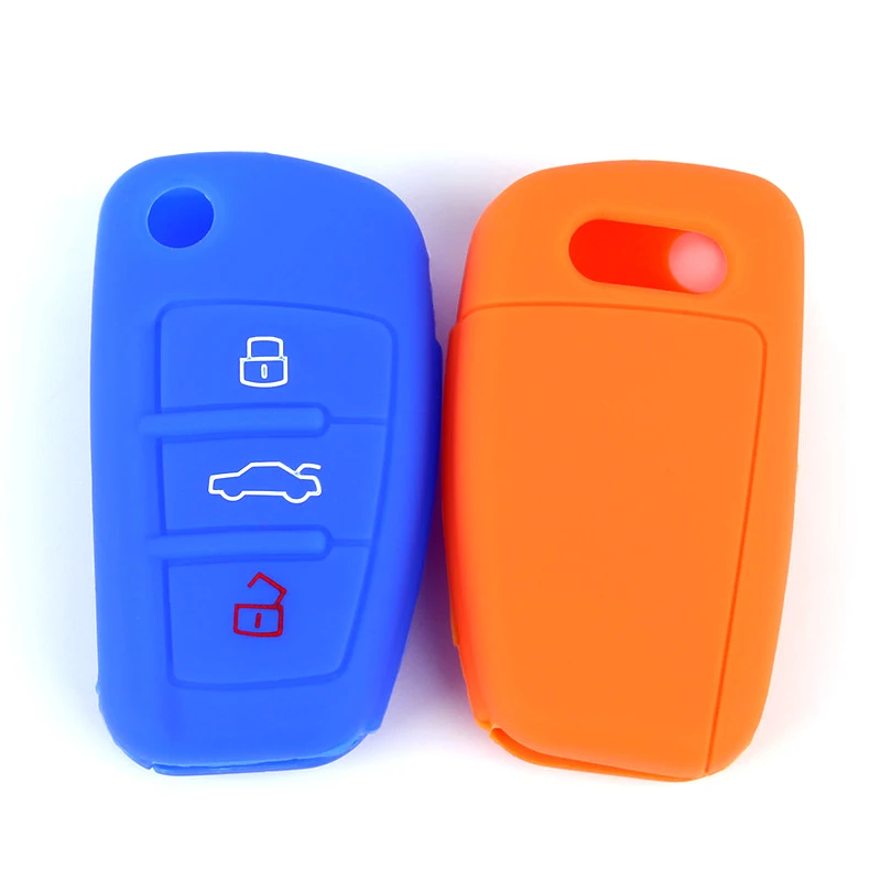 Car Key Cover Case Silicone Shell For Audi Q3 A1 A3 A4 A6 TT Q7 R8 S6