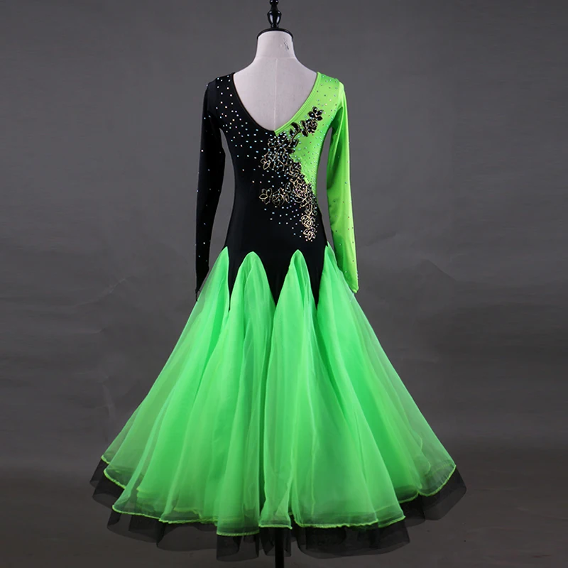 Dance Wear Waltz Urban Dress Adult Modern Dance Stage Costume Clothing Dresses for Prom Ballroom Dance Standard Dress D0159