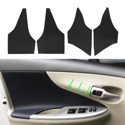 For Toyota Corolla 2007 2008 2009 2010 2011 2012 2013 2pcs/set Car Door Handle Panel Armrest Microfiber Leather Cover