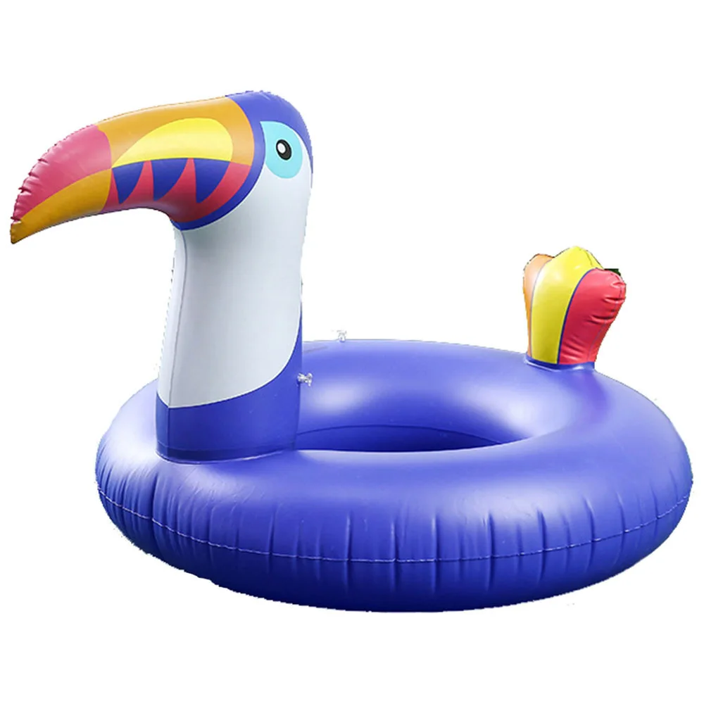 120/175CM Giant Inflatable Toucan Swimming Ring Adult Pool Float Circle Summer Water Fun Swimming Tube Air Mattress Boia Piscina