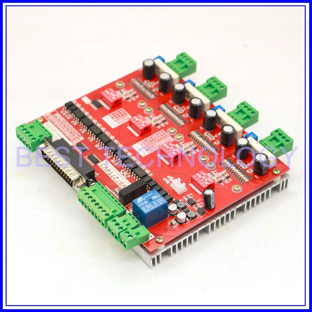 MACH3 4 Axis CNC Controller high frequency 200KHz 4.2A CNC Driver Board peak voltage 4.8A ! New product , high quality!