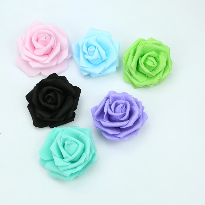 7CM Schaumrosen Blumenwand Heim- und Hochzeitsdekoration Brautaccessoires Ausverkauf Scrapbooking Brosche Handgemachte Kunstblumen – Detail 5