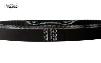 

free 540 HTD3M timing belt teeth 180 width 6 9 10 12 15mm length 540mm rubber closed-loop 540-3M High quality HTD 3M CNC