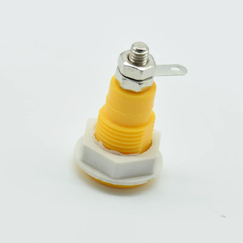 5pcs Terminal 4mm banana socket copper plug socket panel test 4 mm socket high insulation safety mother seat Connector